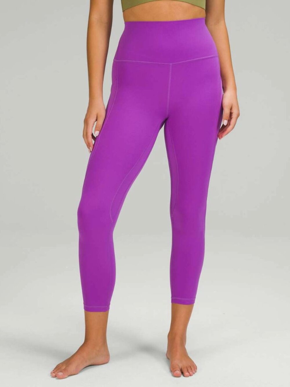 Lululemon Women 6 Align High Rise Pant Pockets Moonlight Magenta Workout Gym